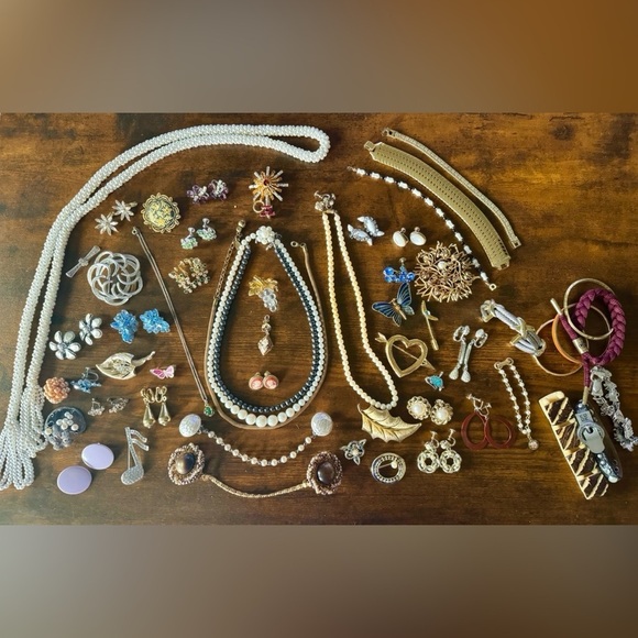 Swarovski Jewelry - Vintage to Now Rhinestone Jewelry Lot Some Signed Swarovski Hobe Napier Monet